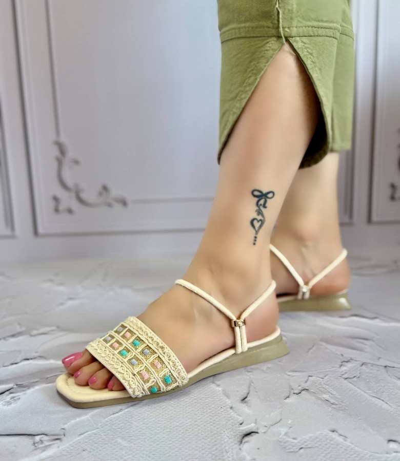 صندل تابستانه سنتی دوبند کد 136