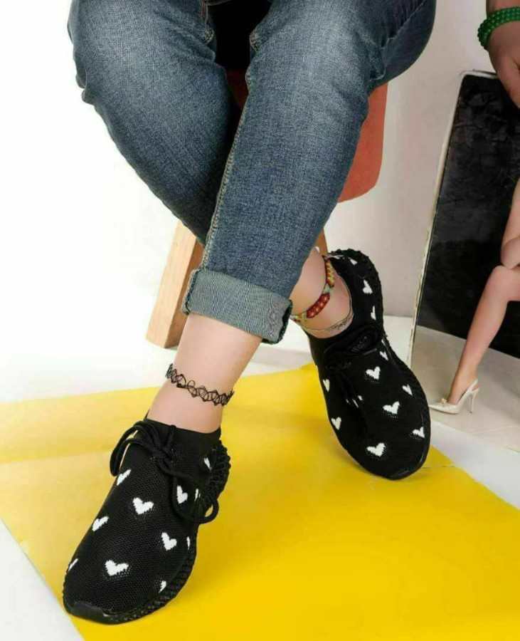 کتونی بافتی مدل قلبی کد 236