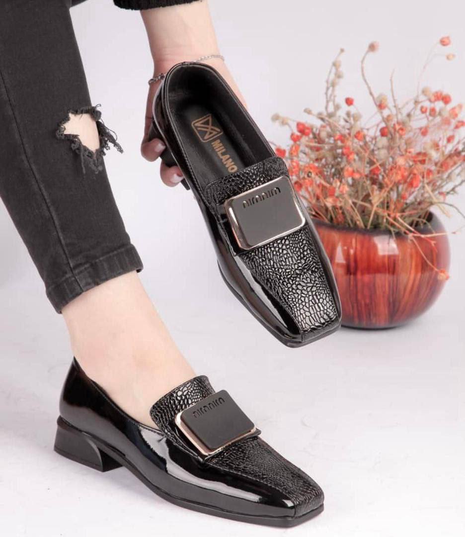 285-1 کفش کالج مشکی زنانه کد 285