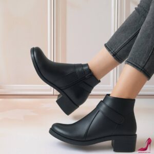 کفش بوت مشکی زنانه کد 292